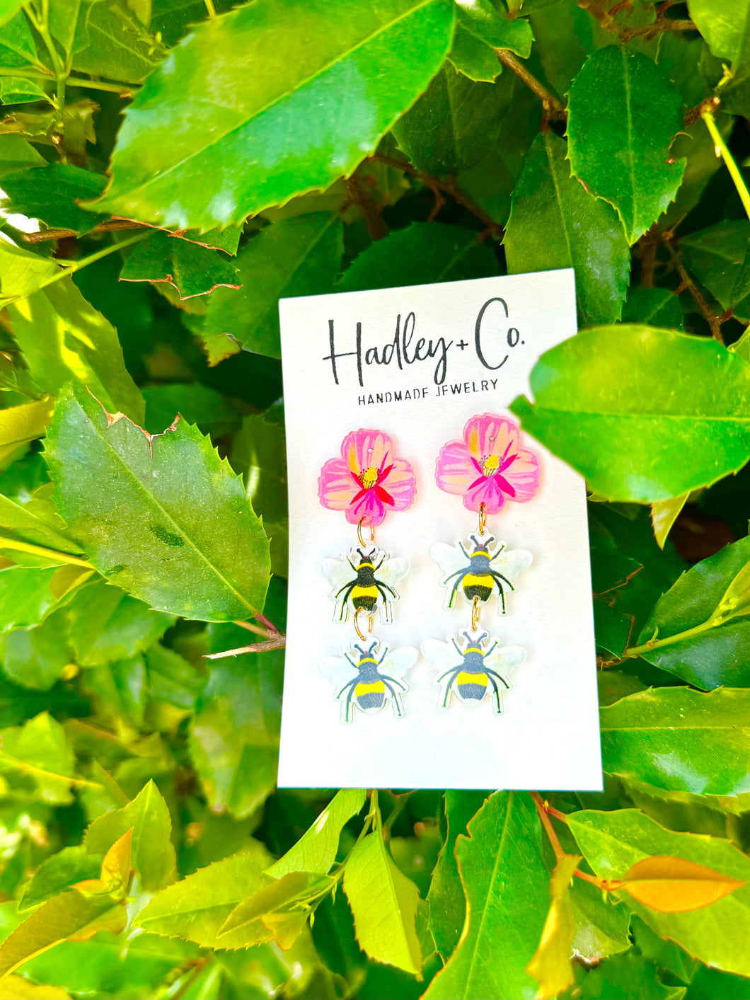 Bee flower Hadley + co earrings