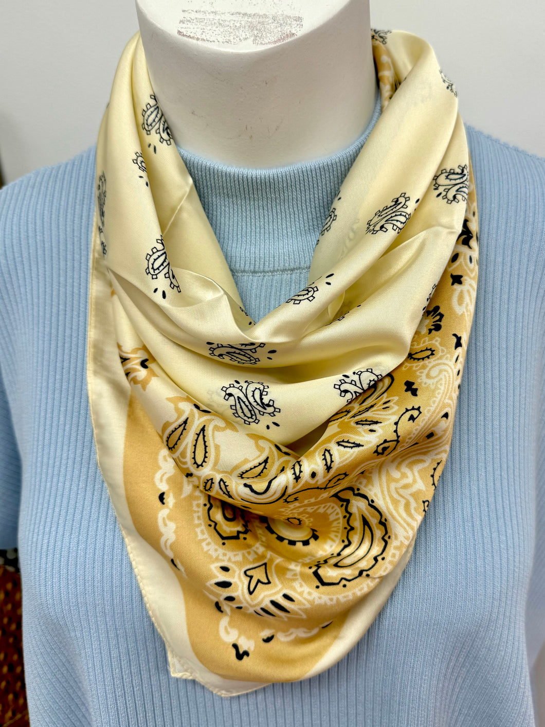 Tan neck scarf
