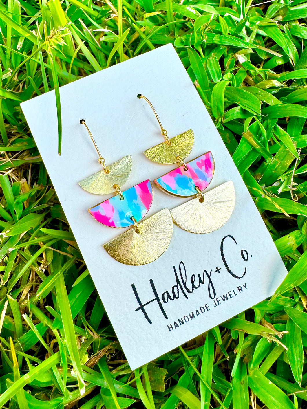 Abstract layered Hadley + co earrings