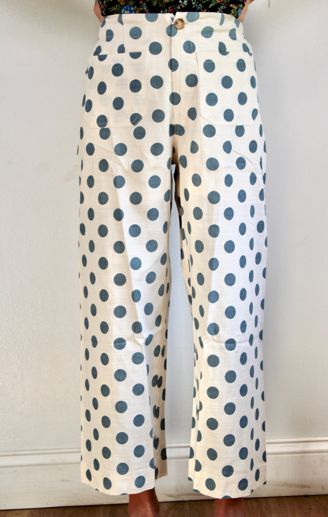 Blue dot pants