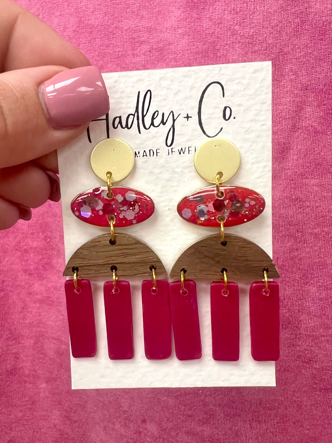Magenta hadley + co earrings