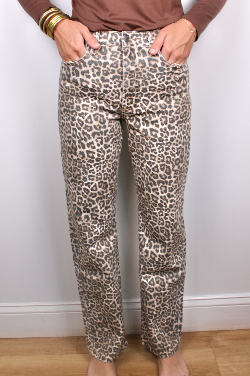 Leopard cello pants - last chance