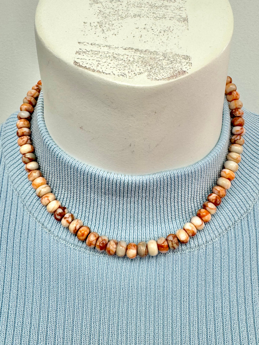 Coral beaded necklace hart designs