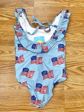 Load image into Gallery viewer, Flag kids swimsuit
