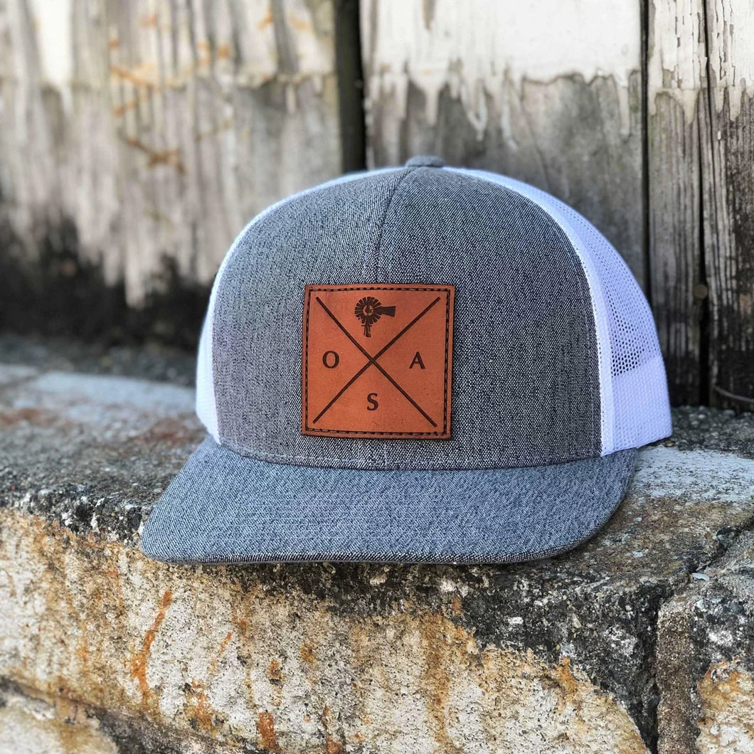 Leather patch old south hat