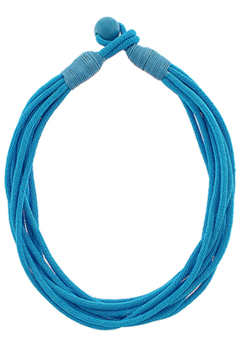 Turquoise rope necklace