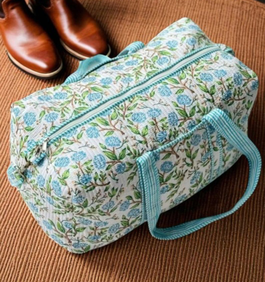 Floral duffle bag