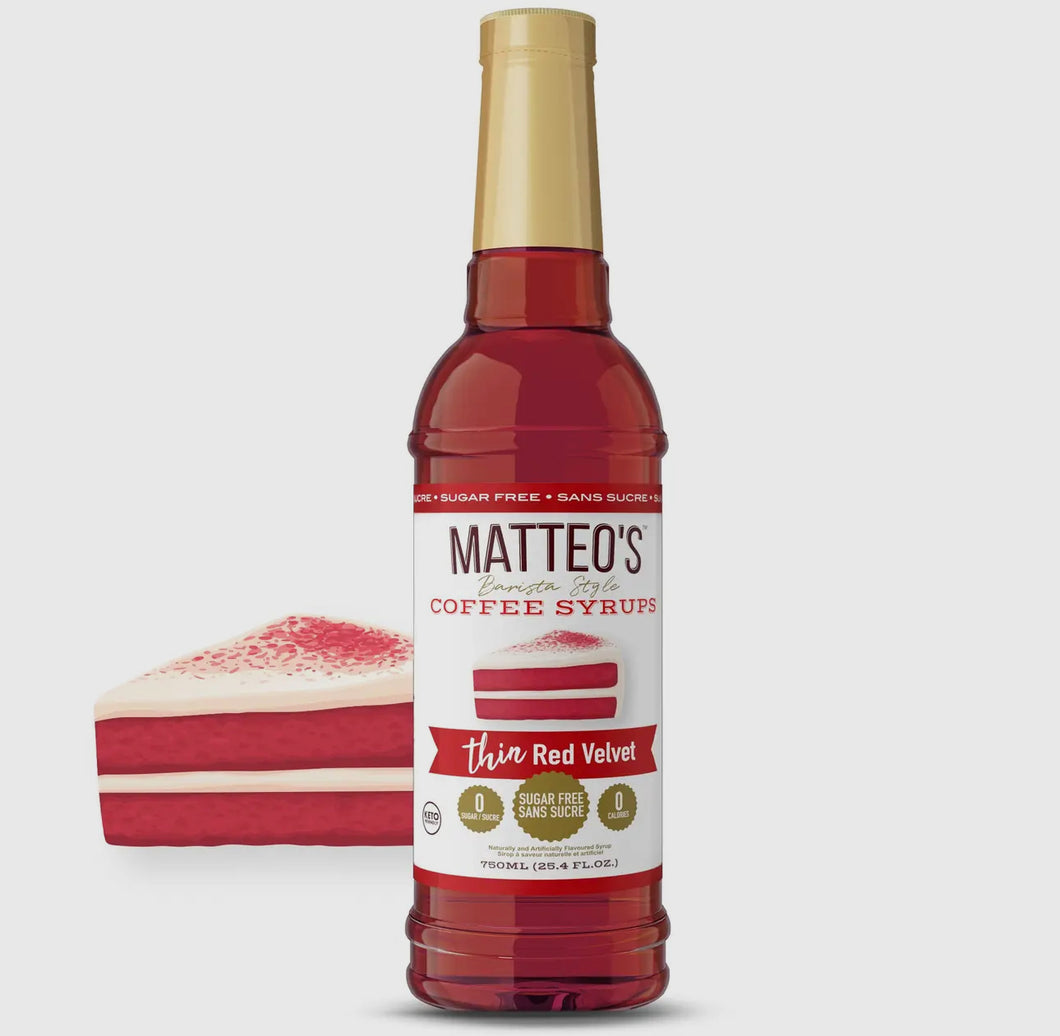 Red velvet skinny syrup
