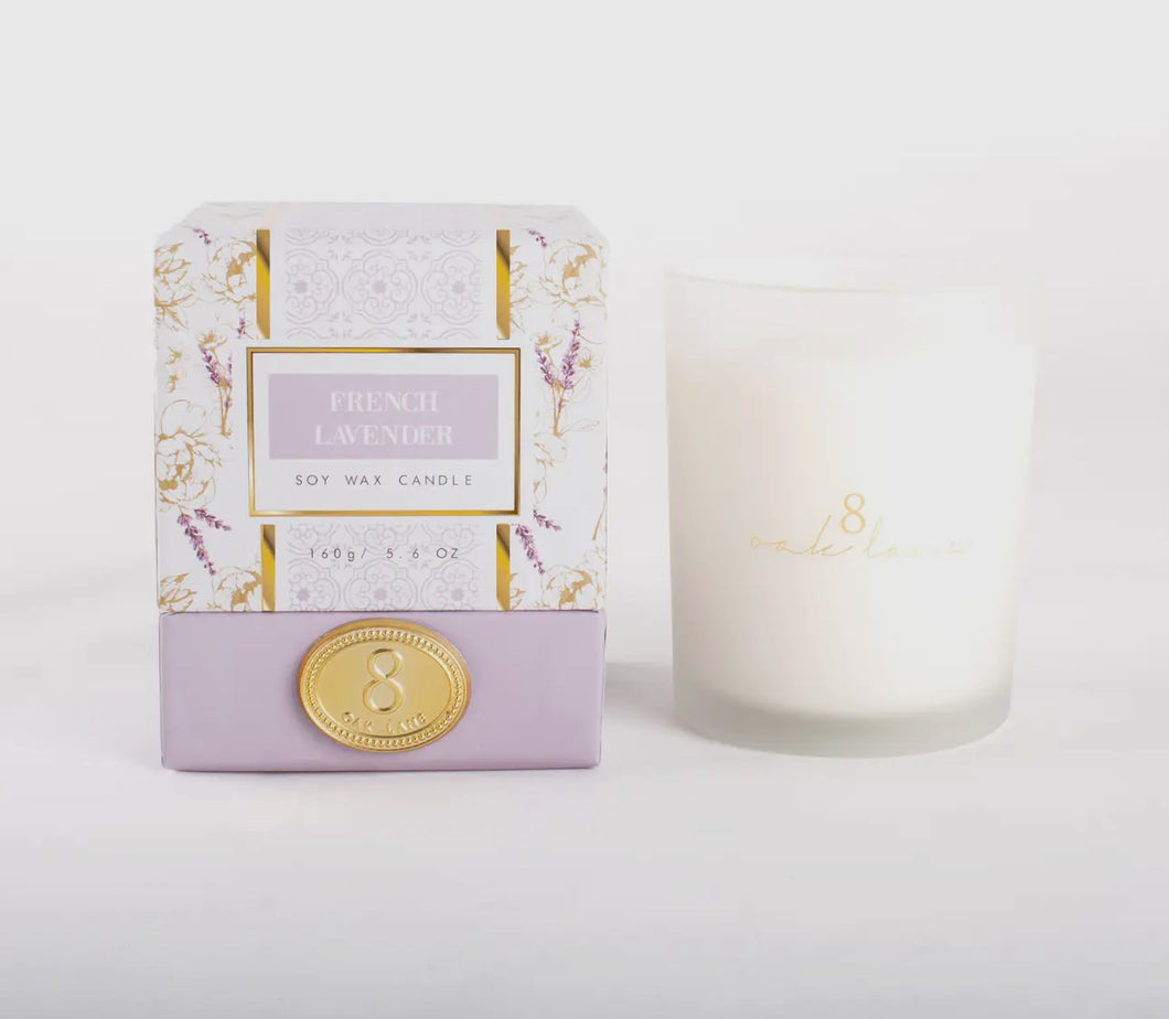 French lavender candle- 8 oak lane