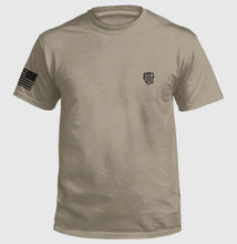 Load image into Gallery viewer, Tan shield republic camo tee
