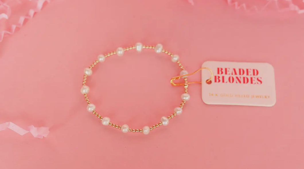 Lolo beaded bracelet- beaded blondes