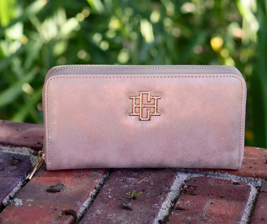 Penelope Wallet- gold shimmer- CAROLINE HILL