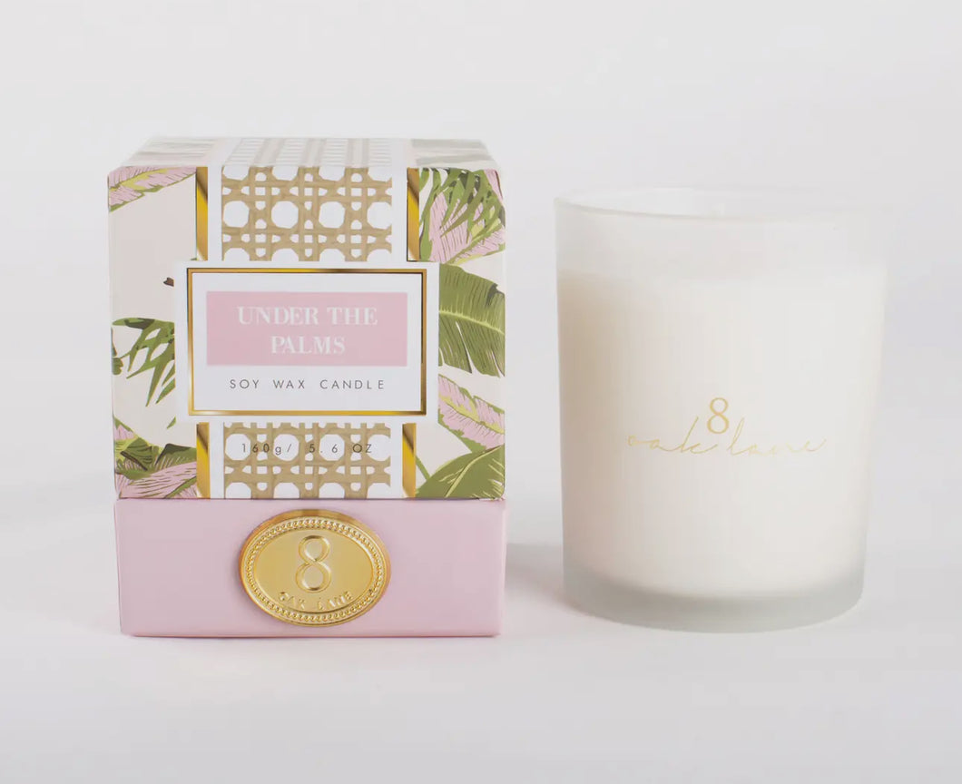 Under the palms candle- 8 oak lane