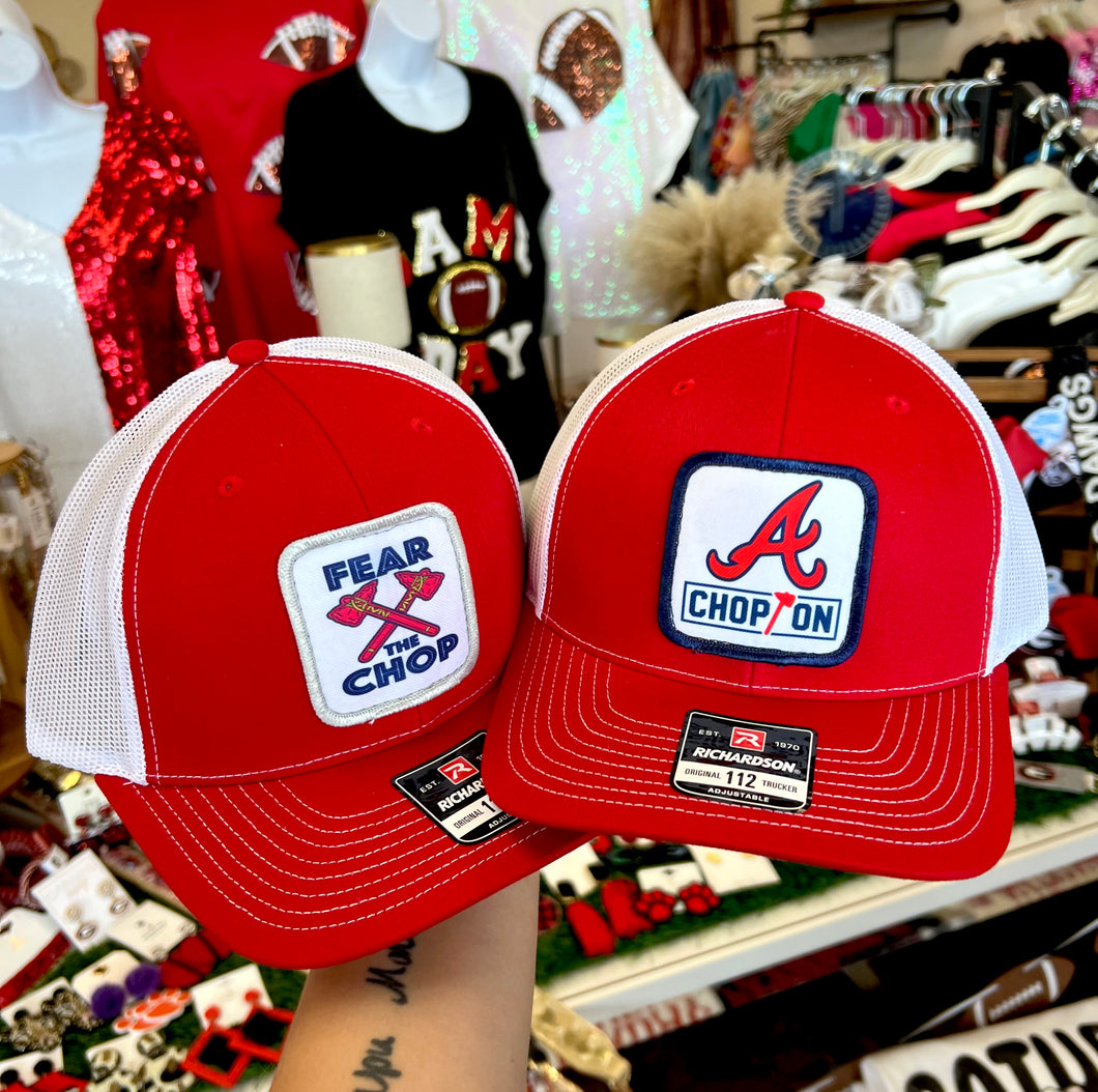 Red/white Braves hat