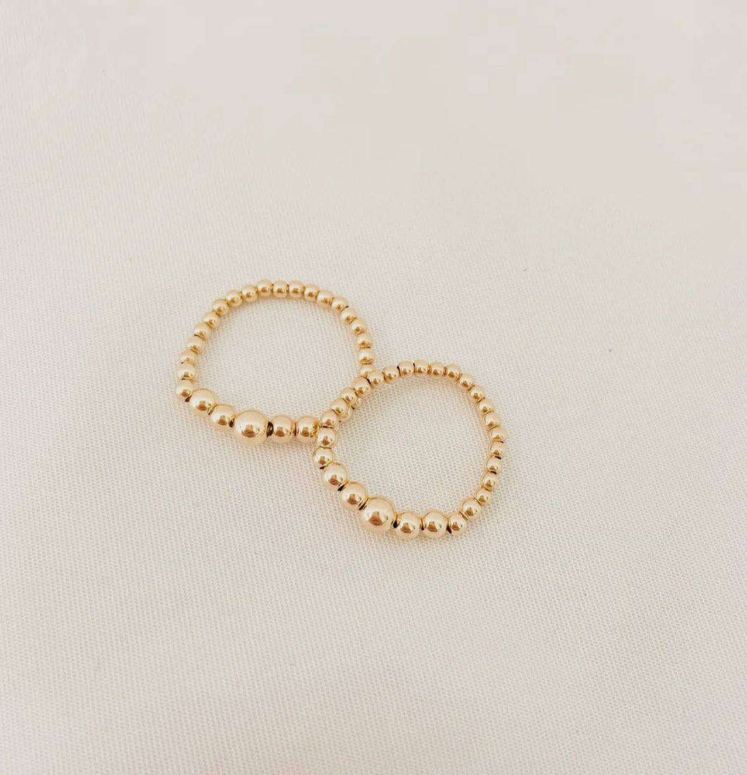 Lauren cascade beaded ring- beaded blondes
