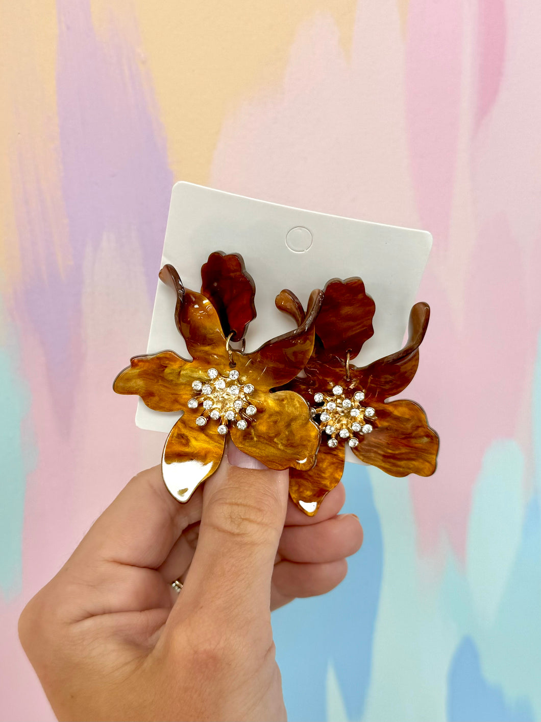 Coffee flower earrings