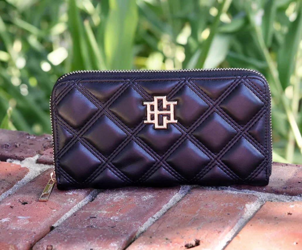 Penelope wallet- black DQ- CAROLINE HILL