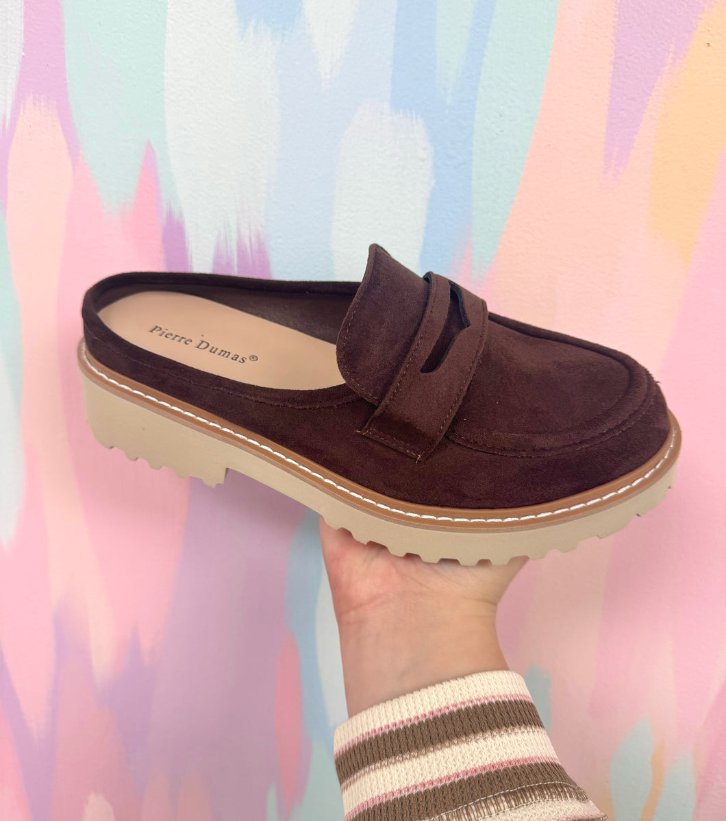 Brown loafers
