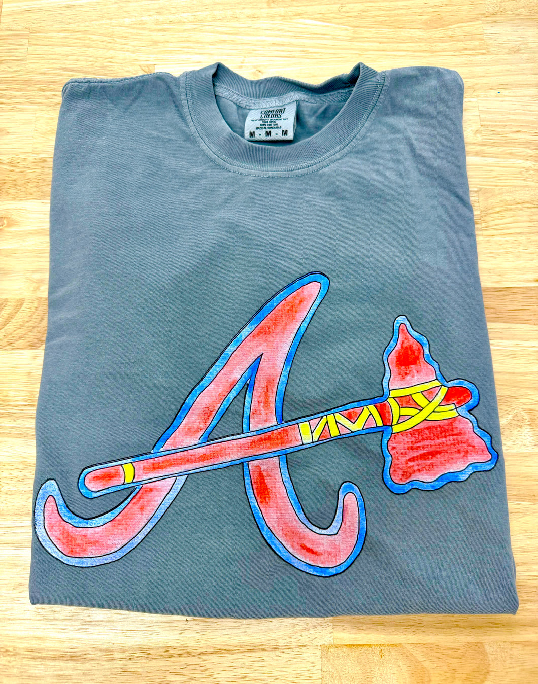 Grey braves tee