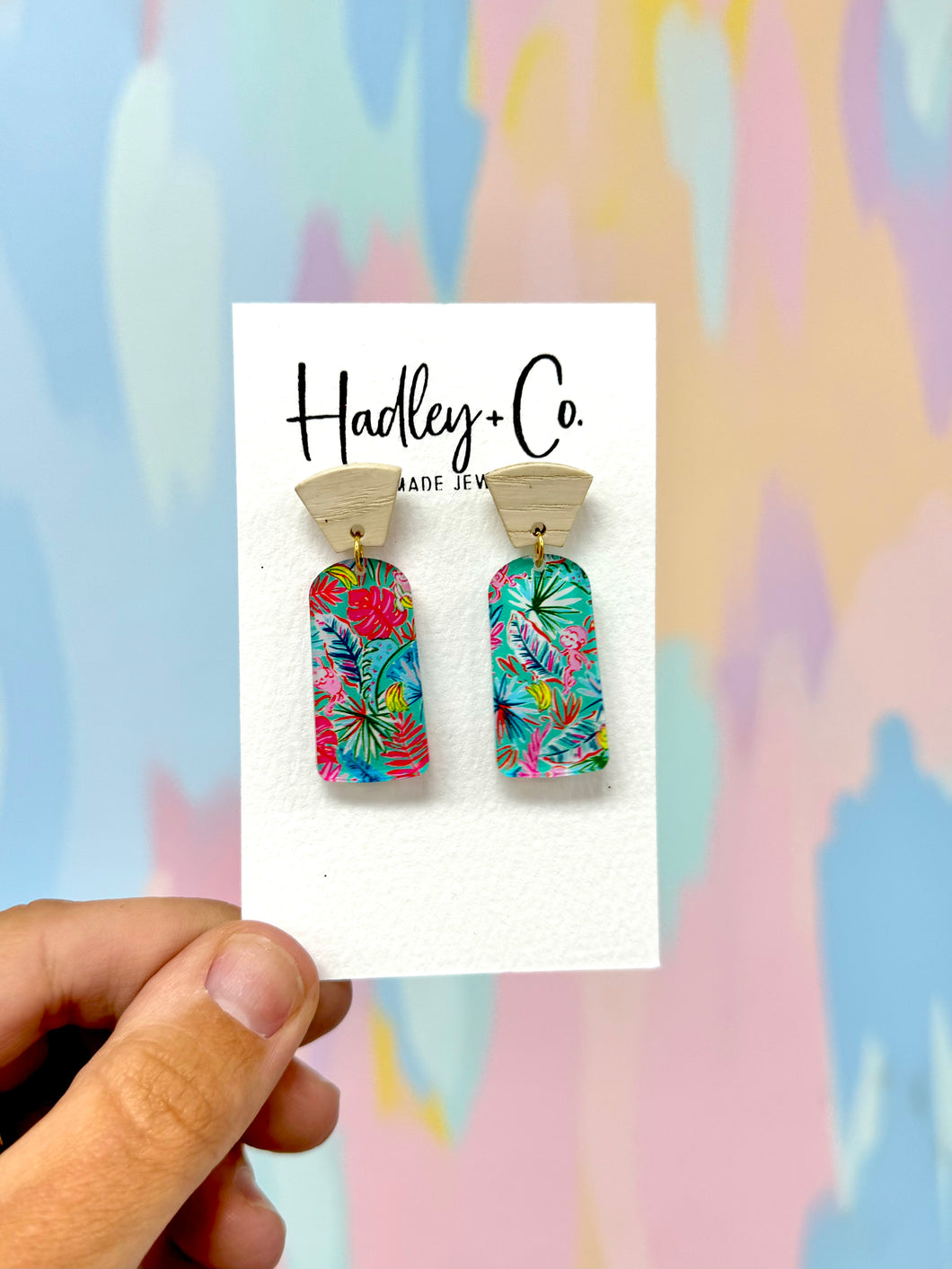 Tropical Hadley + co earrings