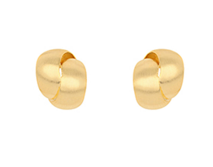 Brushed gold earrings