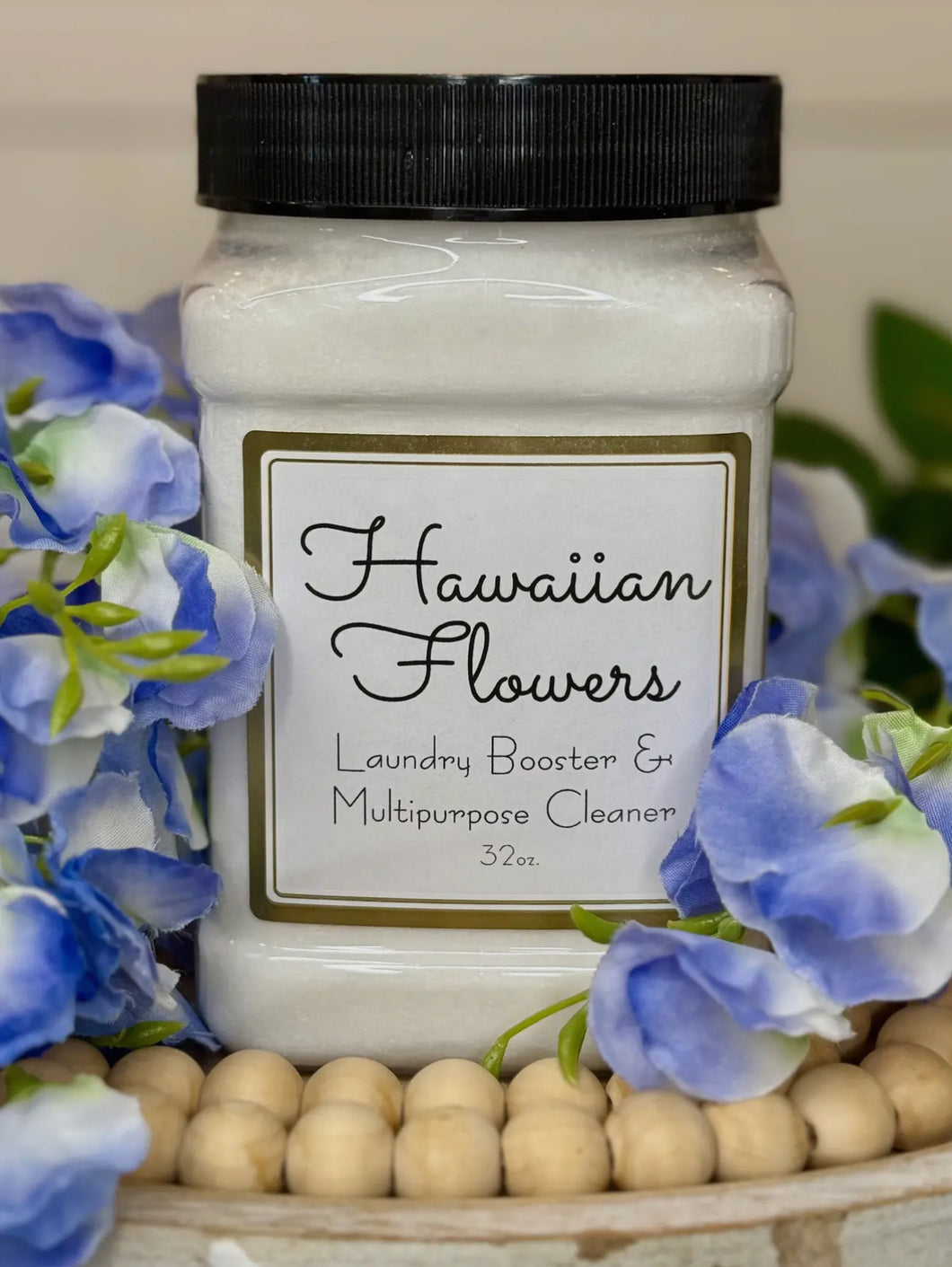 Hawaiian flowers laundry booster and multi purpose cleaner