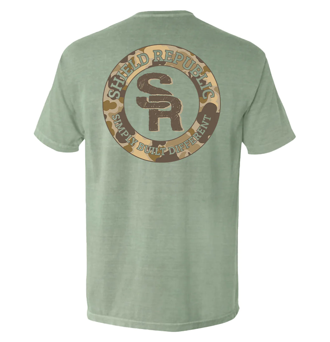 Camo shield republic tee - last chance