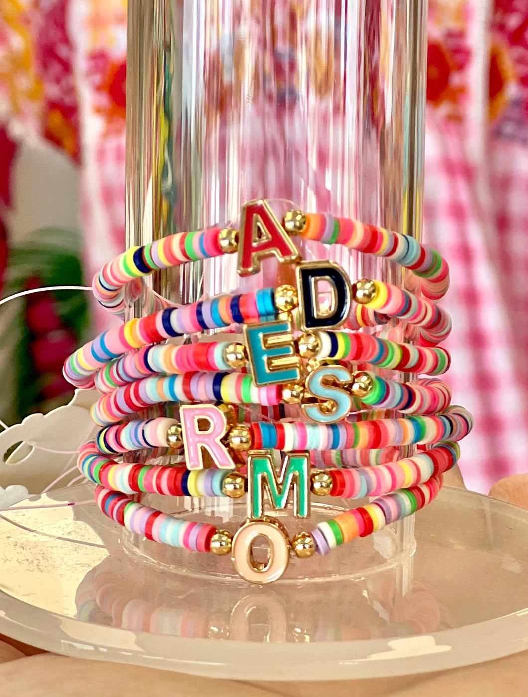 Multi letter kids bracelets Hadley + co