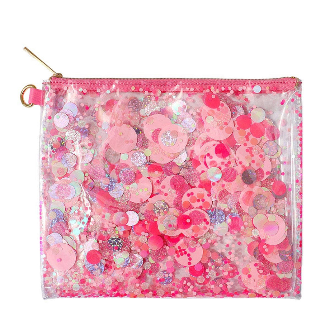 Hot pink packed party pouch