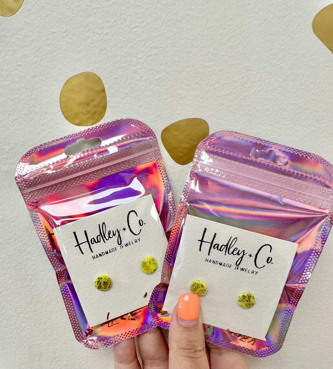 Yellow gold studs Hadley + co kids