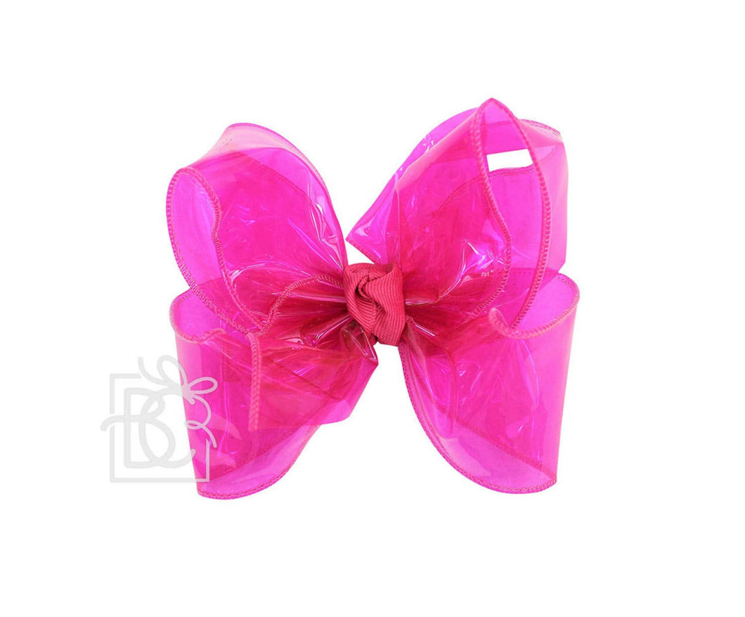 Pink waterproof clip bow