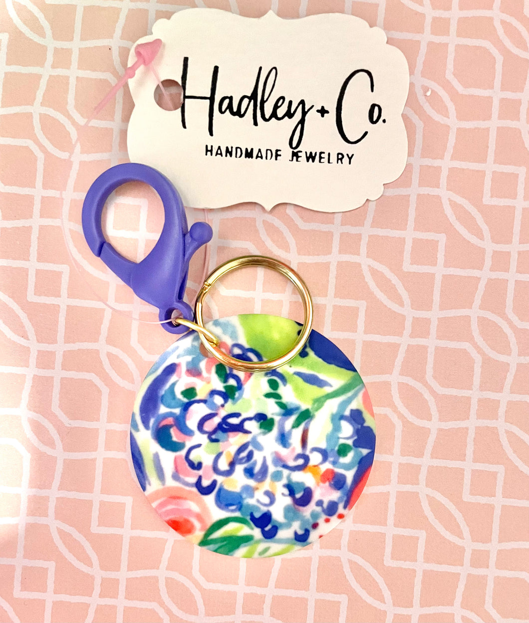 Lilly inspired Hadley + co keychain