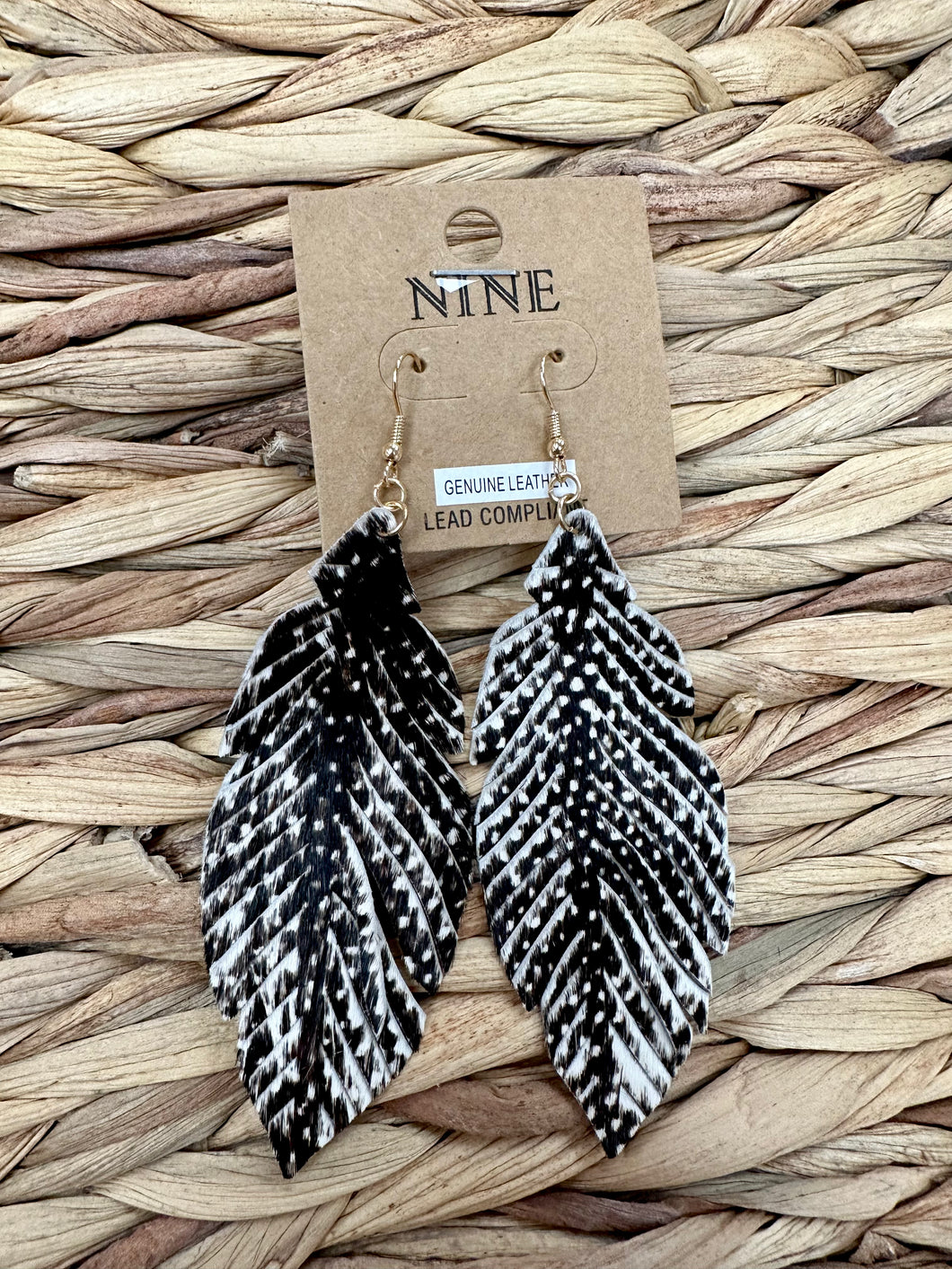 Cowhide feathers