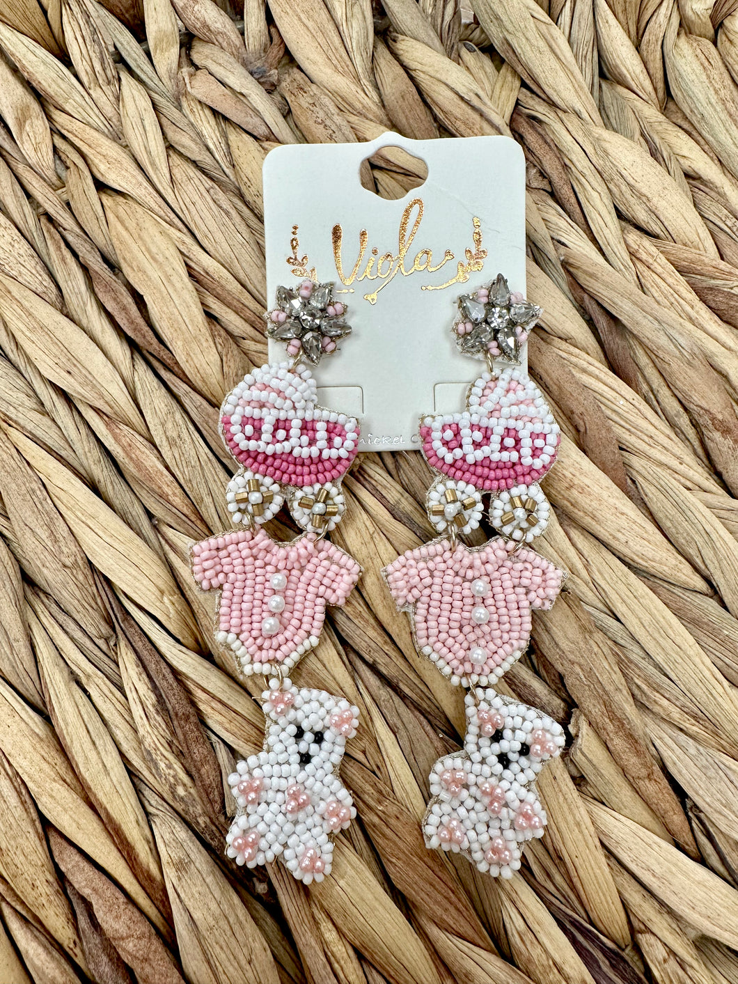 Baby girl goods drop earrings