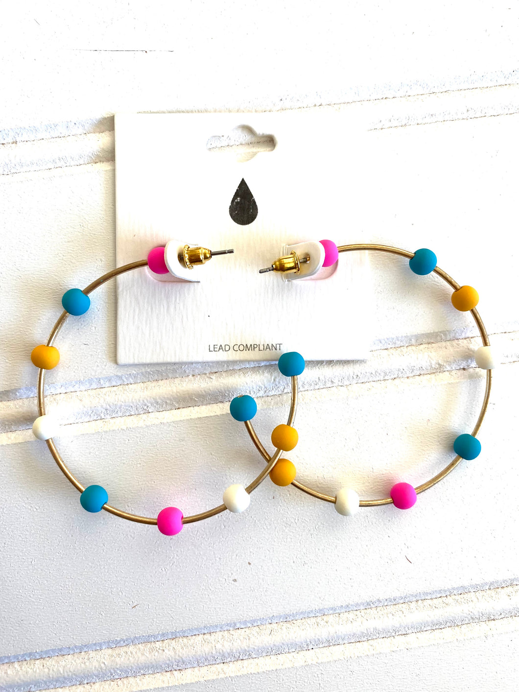 Color dot hoops