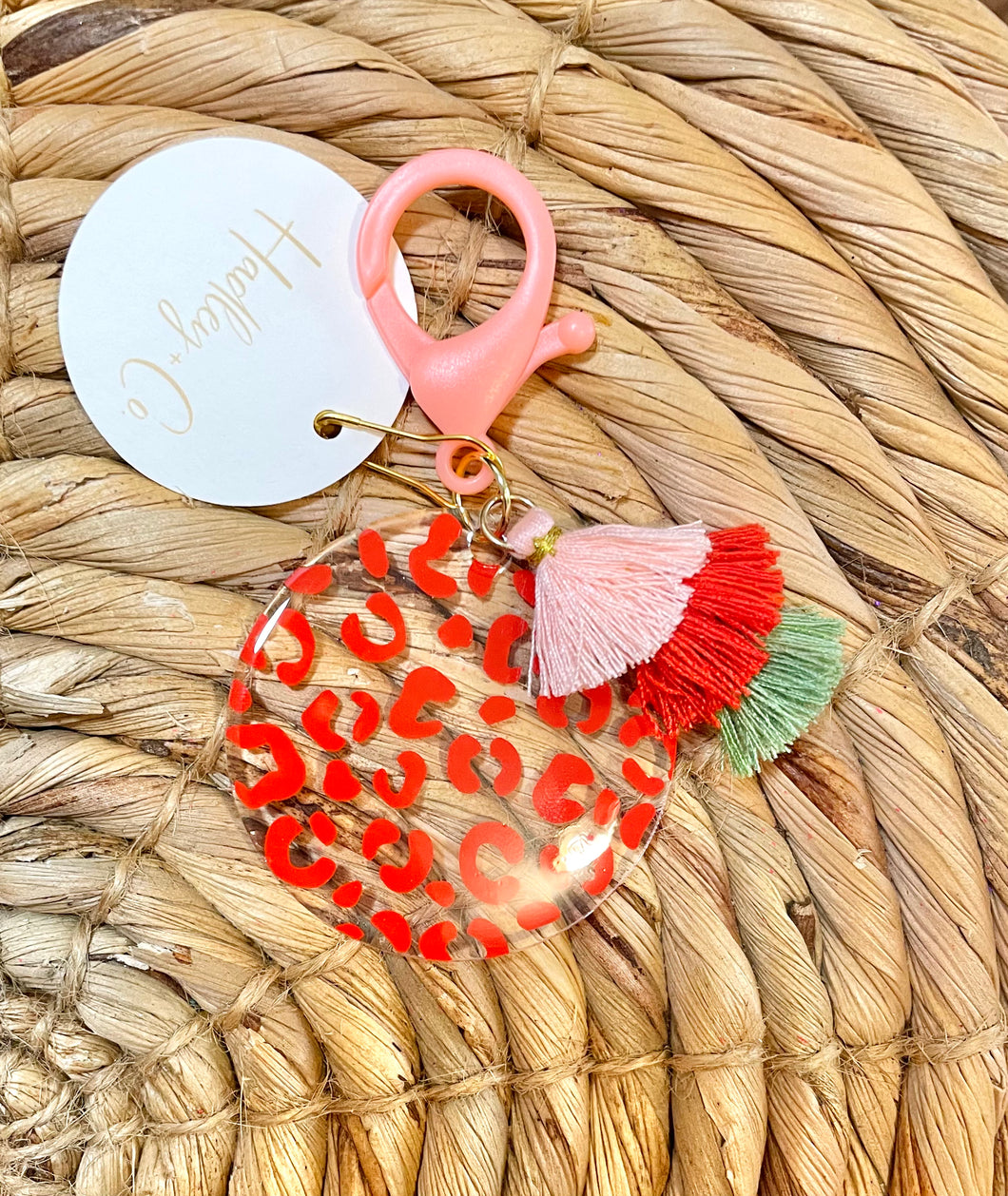 Red leopard Hadley + co earrings