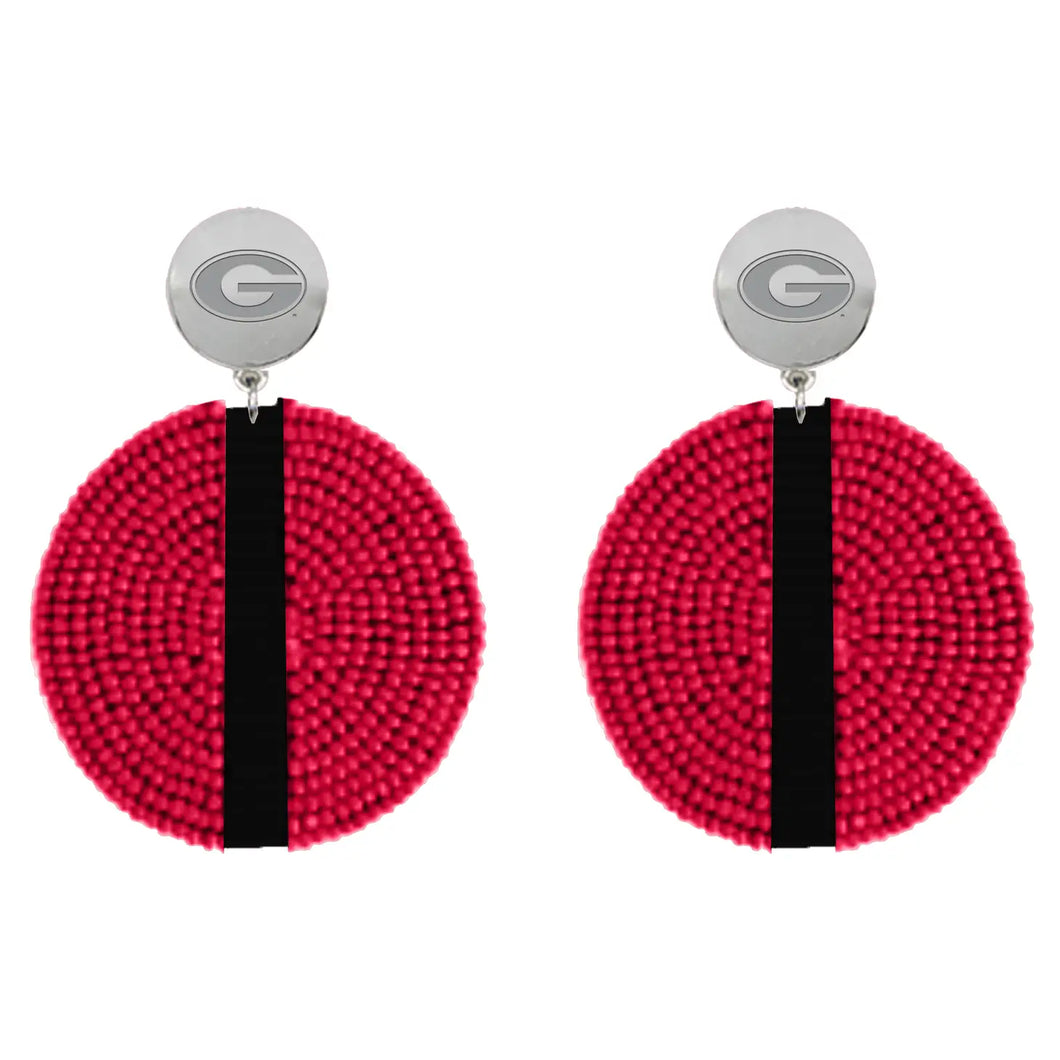 Red Georgia earrings