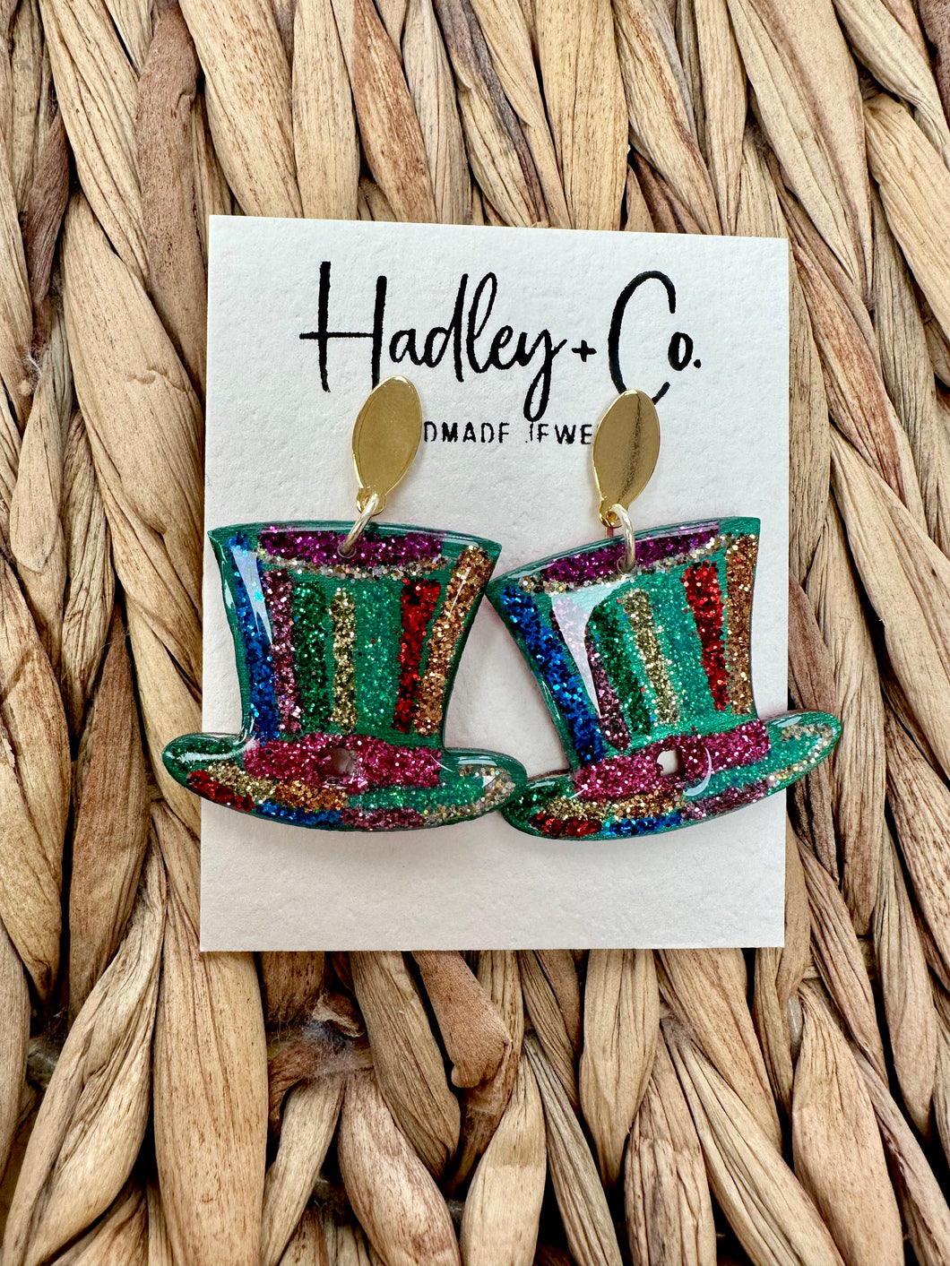 Colorful hat Hadley + co earrings