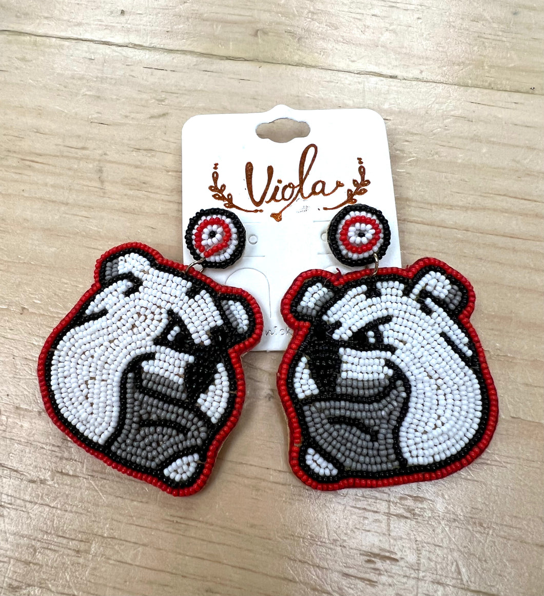 Bulldog earrings