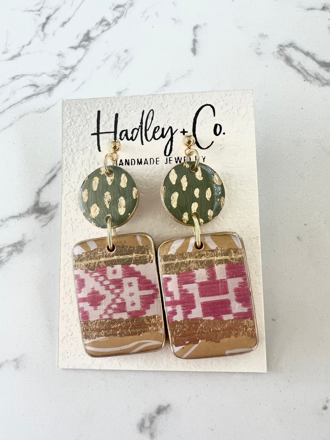 Pink/gold/olive hadley